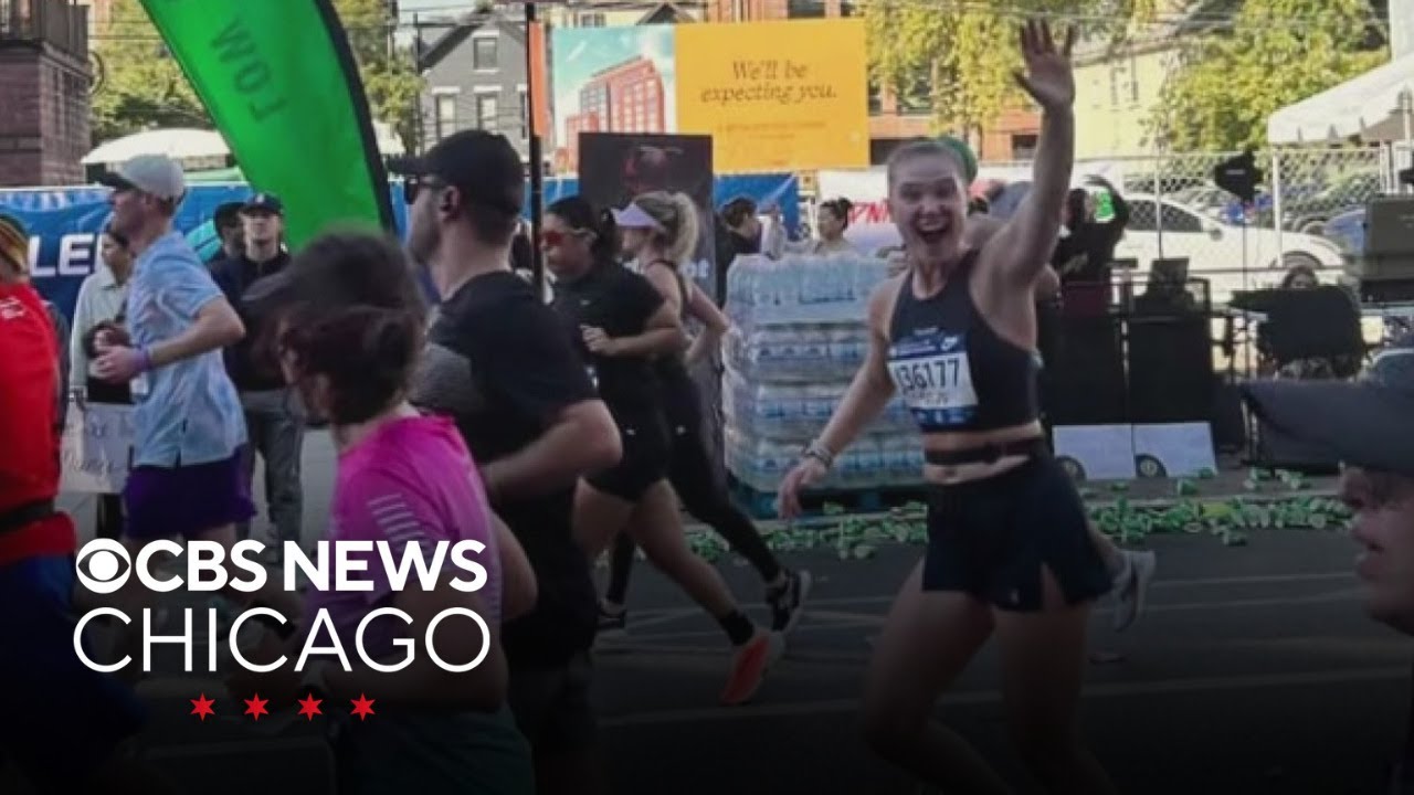 Marissa Sulek runs the BofA Chicago Marathon