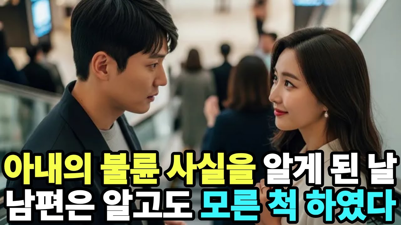 아내의 불륜 사실을 알게 된 날 남편은 알고도 모른 척 하였다