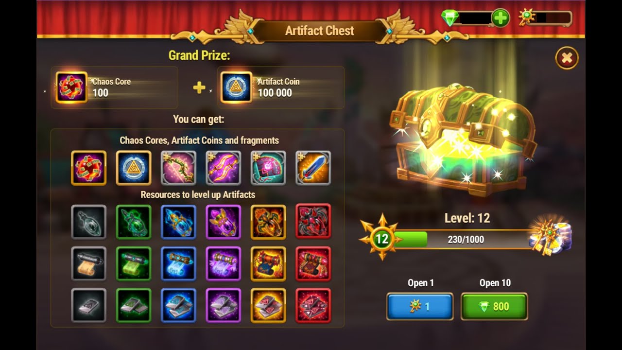 500 ARTIFACT KEYS = ? GRAND PRIZE | HERO WARS FB & WEB