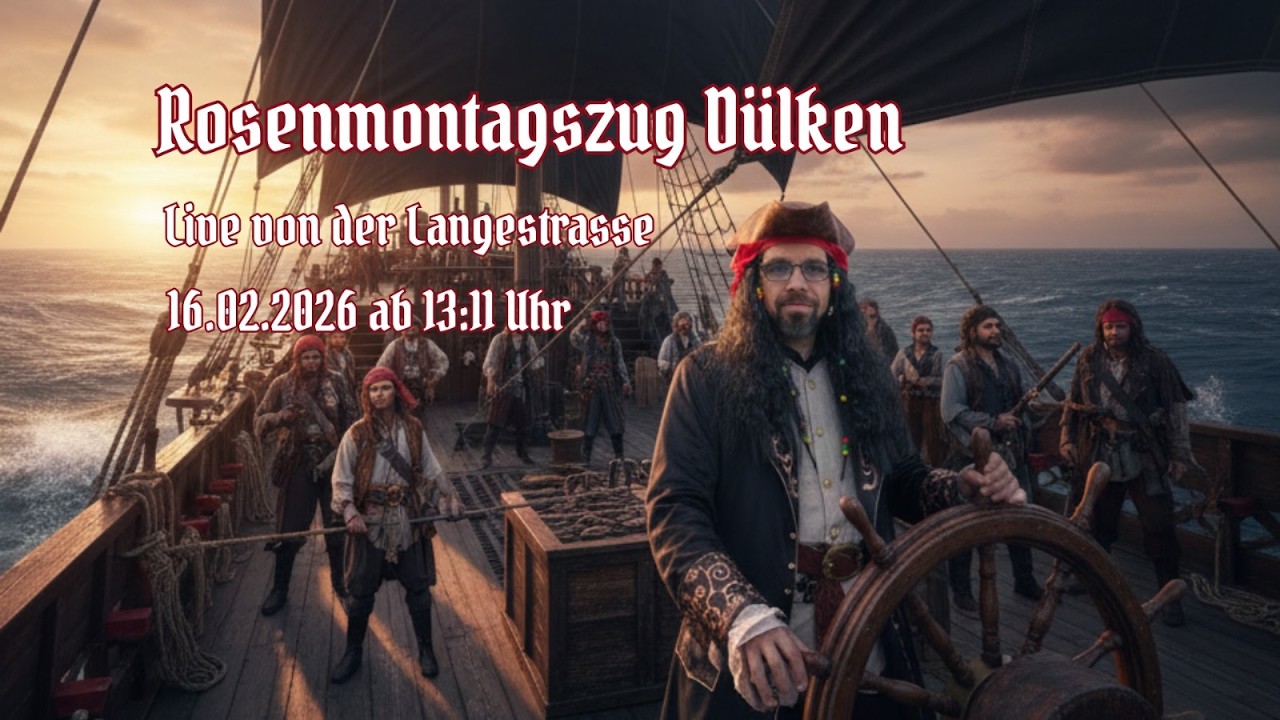 Rosenmontagszug Dülken 2026 Live von der Langestrasse
