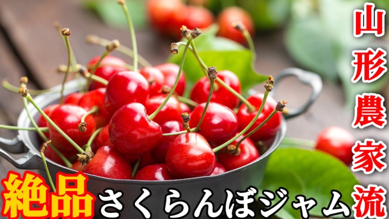【山形グルメ】山形のプロ農家から教わるさくらんぼジャムが美味しすぎた【ジャム作り】