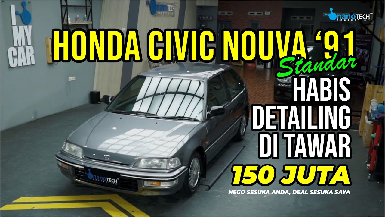 HONDA GRAND CIVIC NOUVA SH3 1991 STANDARD / REVIEW DI JUAL / DETAILING by : nanoTECH PROTECTION