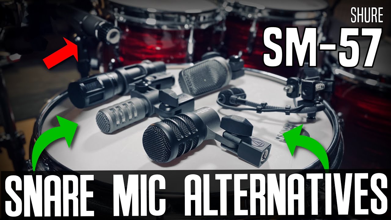 Shure SM-57 snare mic alternatives by Audio-Technica sound demo comparison