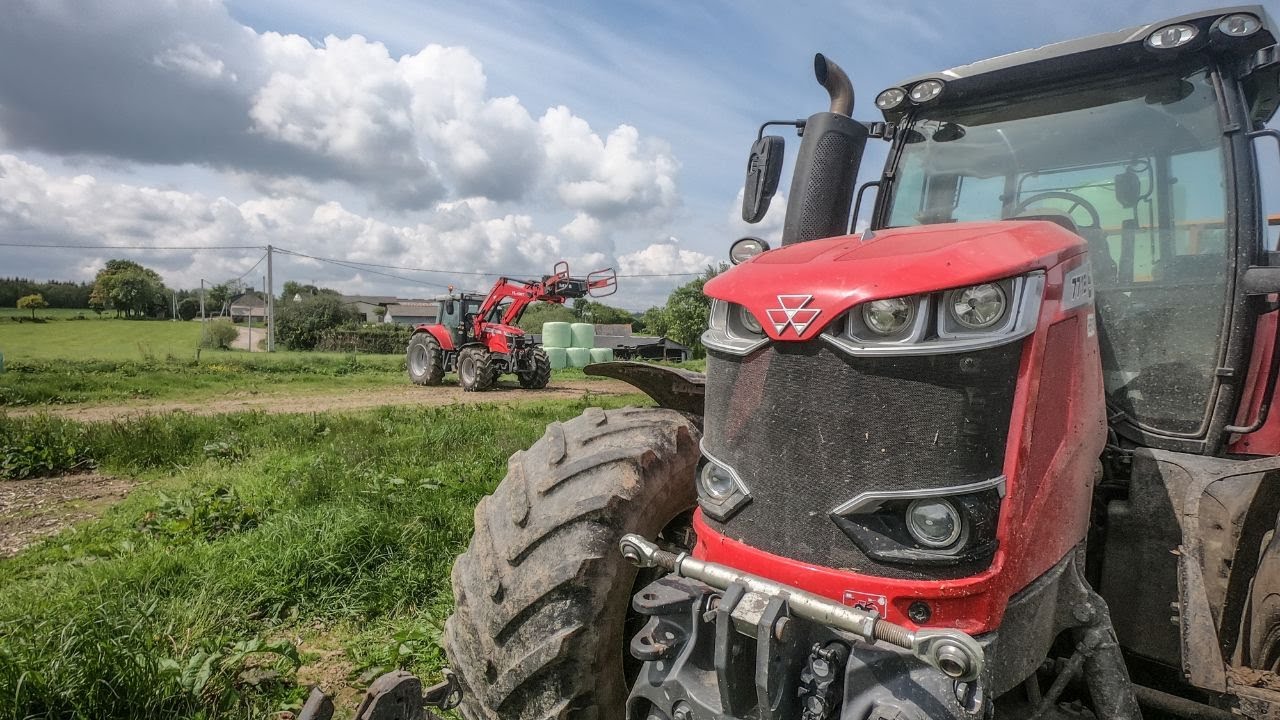 Cabview // Ramassage et transport d'enrubannage // MF 7718S - MF 6715S