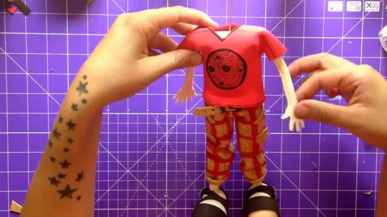 TUTORIAL FOFUCHO CON HOMBROS. CAMISETA, PANTALON Y SANDALIAS