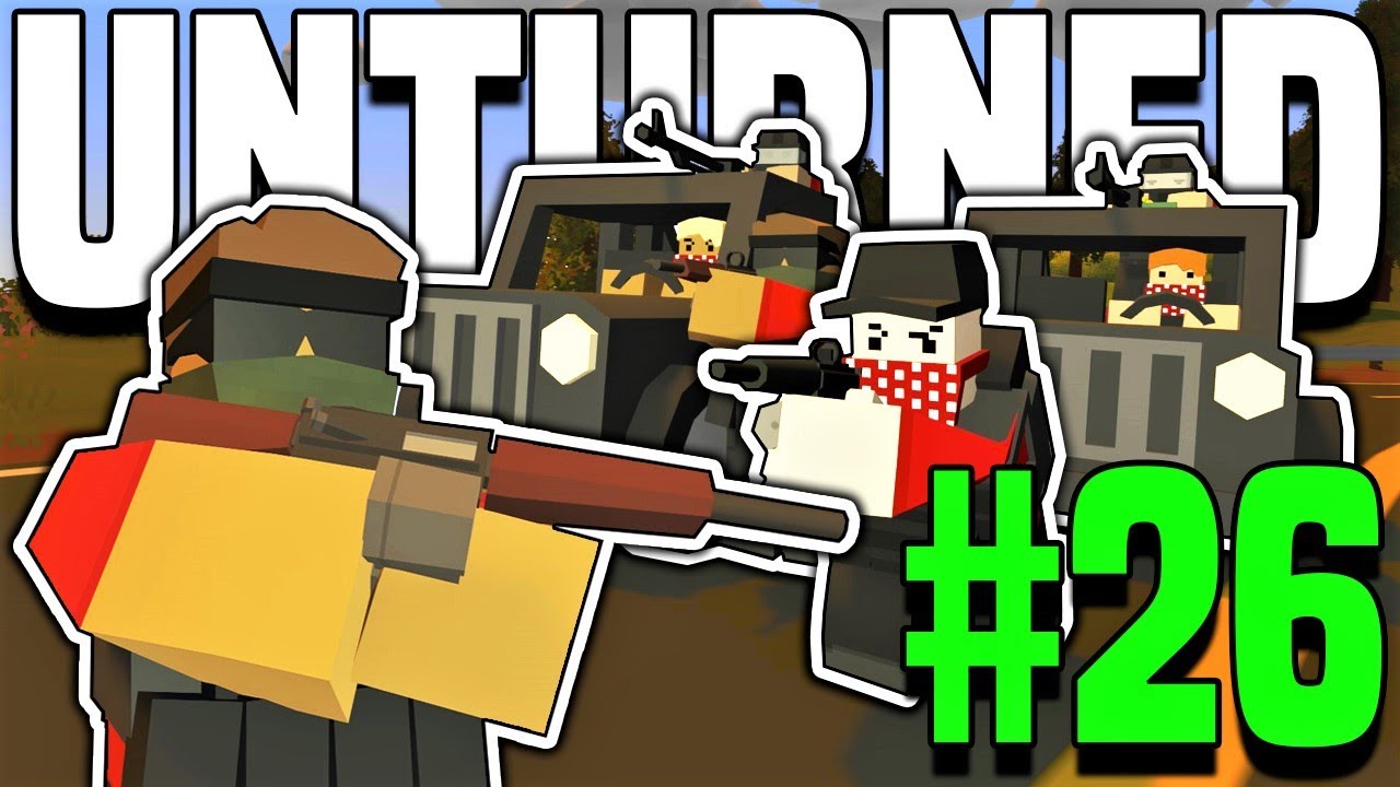 WE GOT AMBUSHED BY AN ARMED BANDIT CONVOY!! (Unturned Life Roleplay #26)