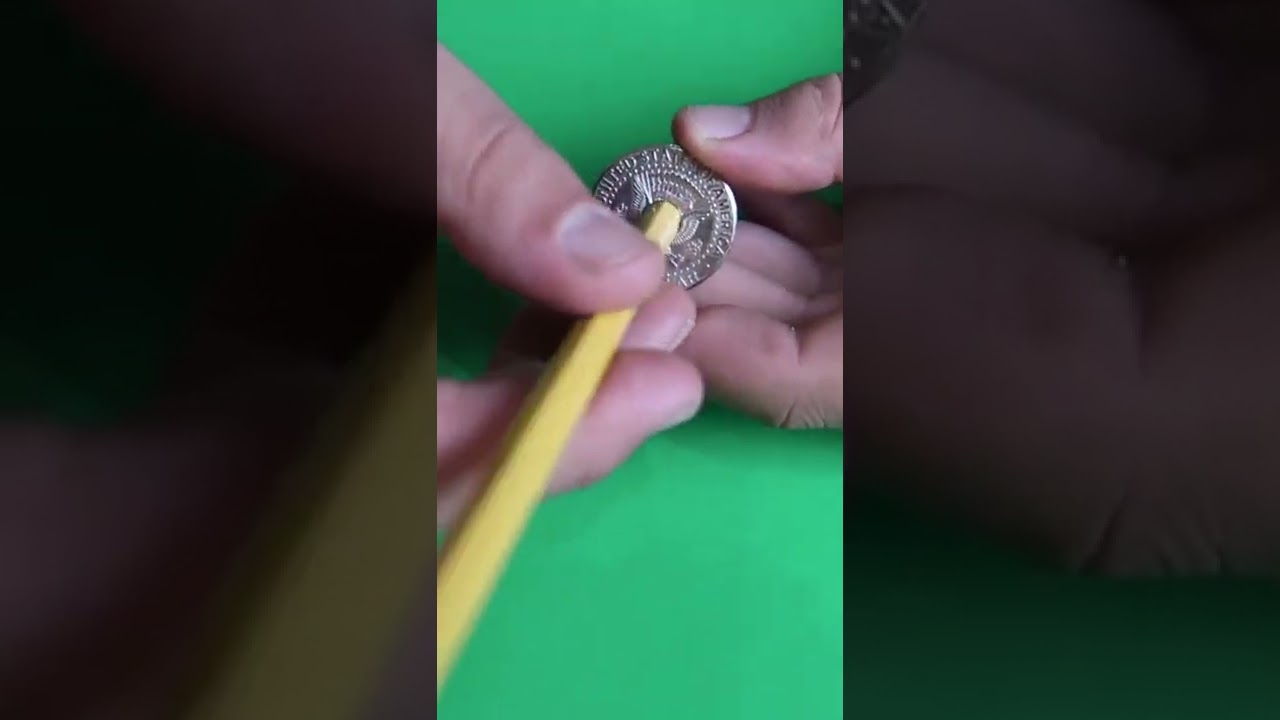 Pencil Thru Coin Magic Trick Revealed! 😱 