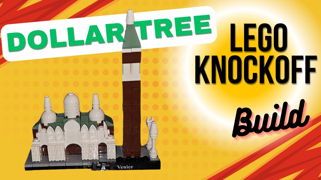 HOW TO build the Venice $3 Lego Knockoff Architecture set from Dollar Tree!