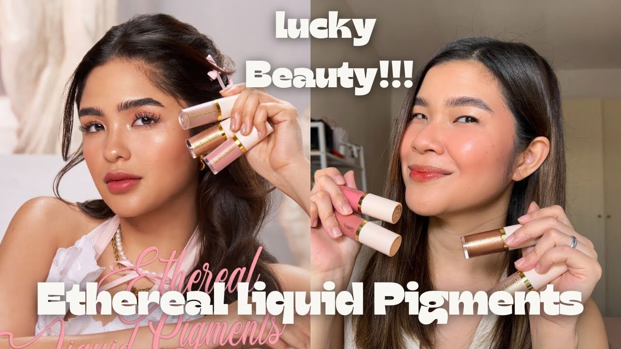 NEW LUCKY BEAUTY | ETHEREAL LIQUID PIGMENT | FIRST IMPRESSIO + COMPLETE SWATCH | JEN DE LEON