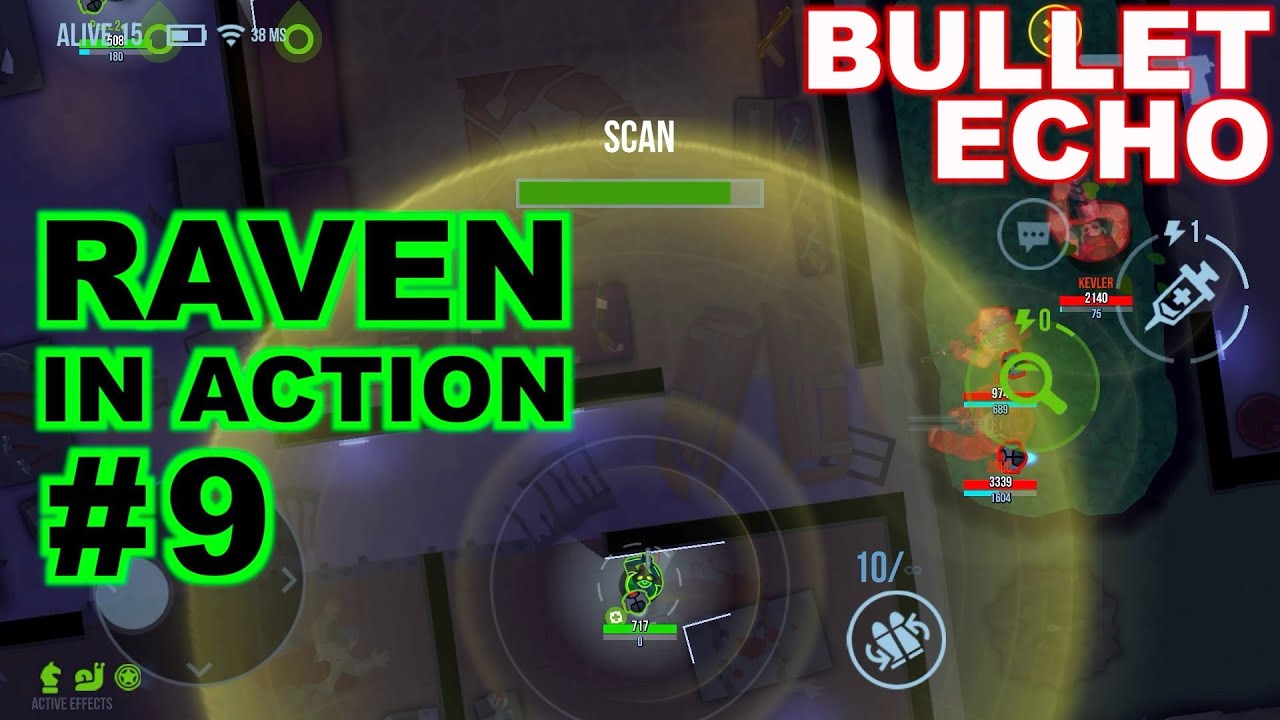 Bullet Echo | Raven hero gameplay #9 | Battle Royale mode