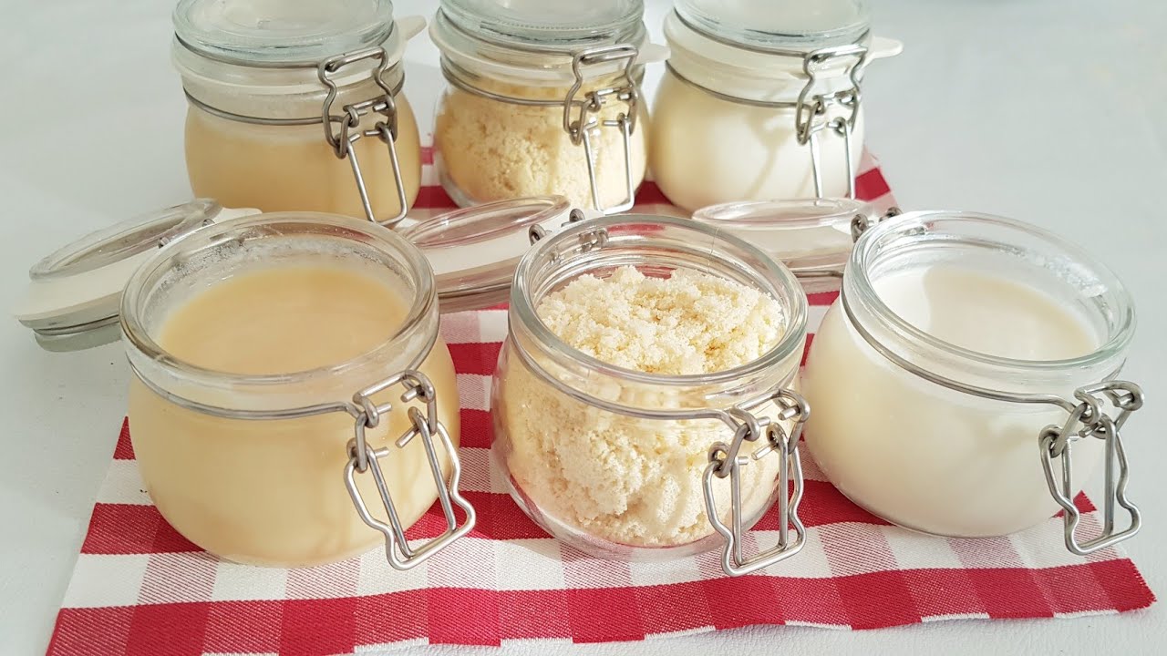 إزاى تعملى لبن مبخر ولبن بودرة ولبن مكثف فى البيت و بكل سهولة