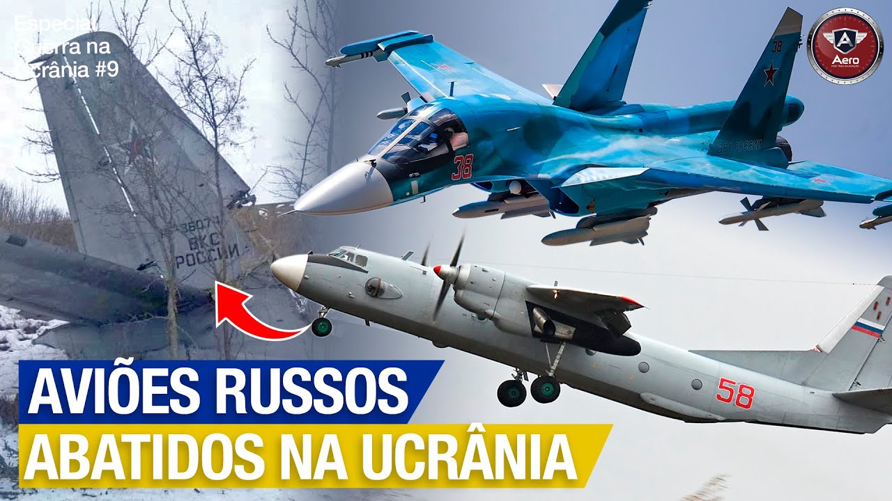 A UCRÂNIA abateu muitos AVIÕES RUSSOS até agora