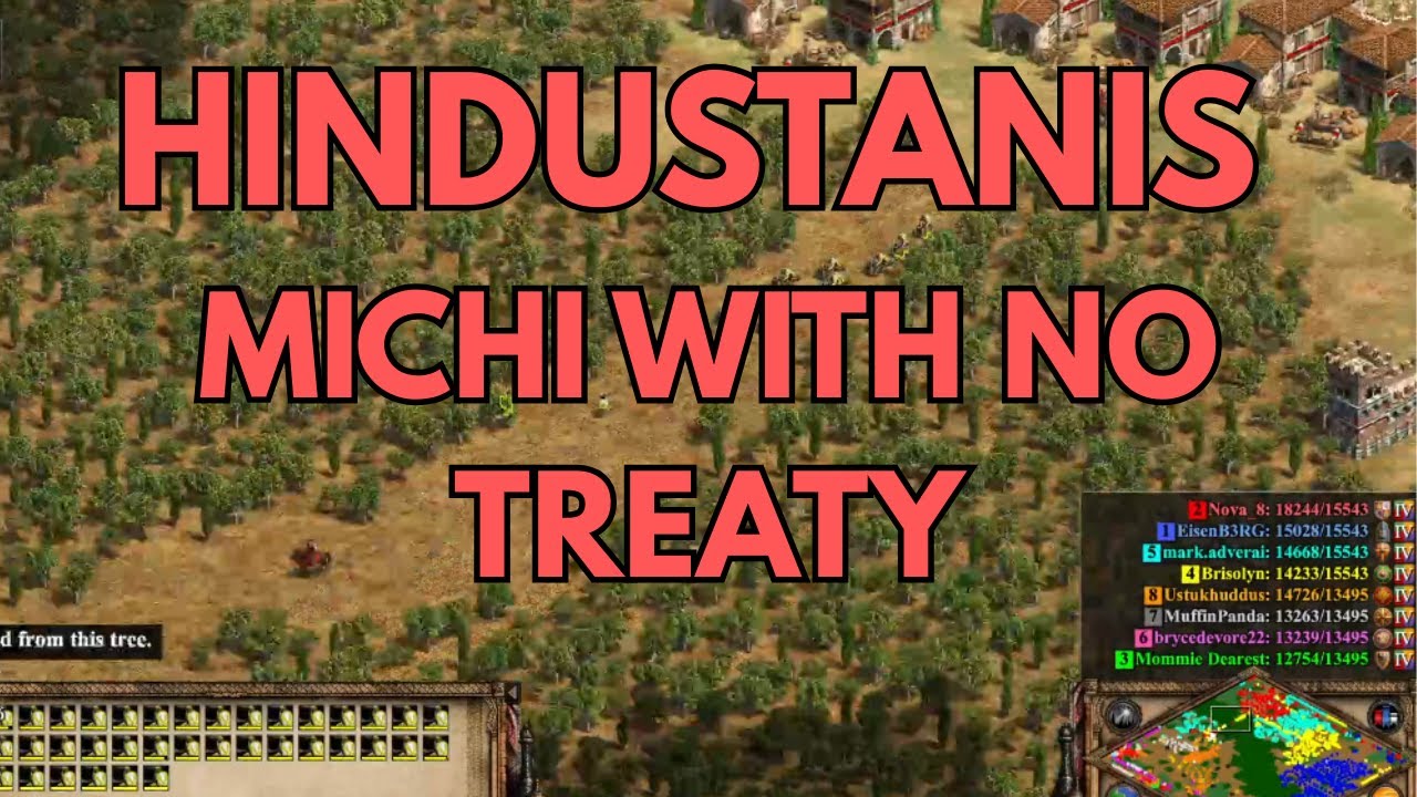 Fun NO TREATY game with Michi players Nova_8, Eisenb3rg, and mark.adverai - HINDUSTANIS POV