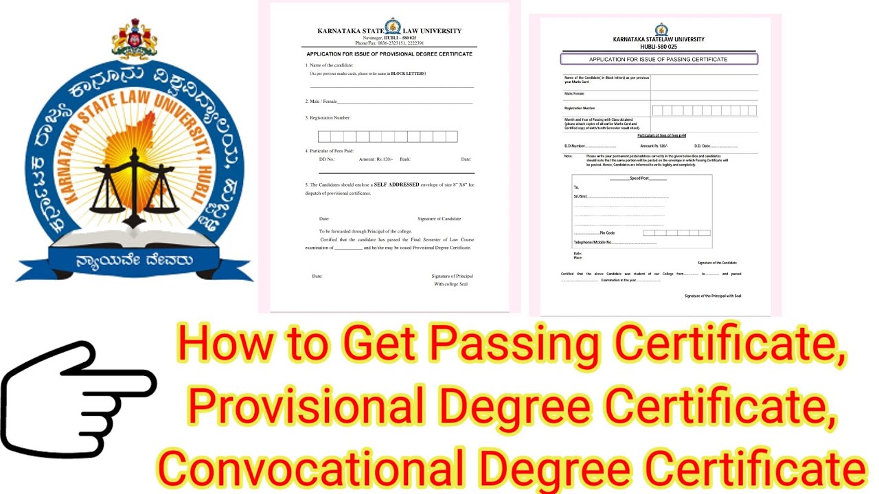 How to Get a Passing Certificate, PDC  and Convocation Certificate in KSLU 2024