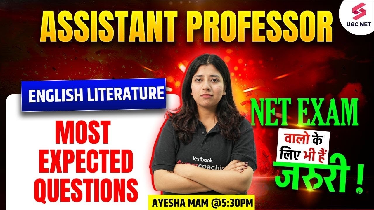Assistant Professor English Literature Classes | Assistant Professor English Questions By Ayesha Mam