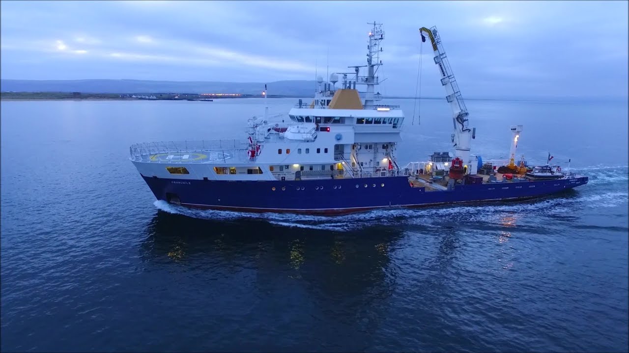 One from the Files - GRANUAILE Buoy Laying Vessel At Dawn - Phantom 3 Advanced