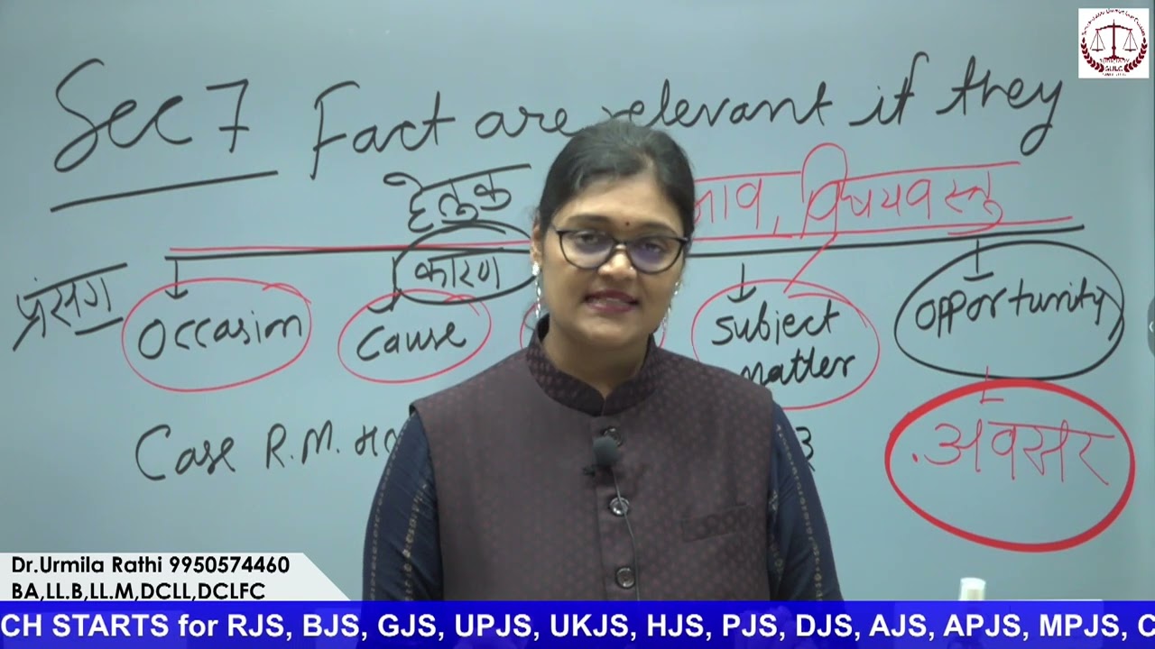 Indian Evidence Act, 1872 //Section 7