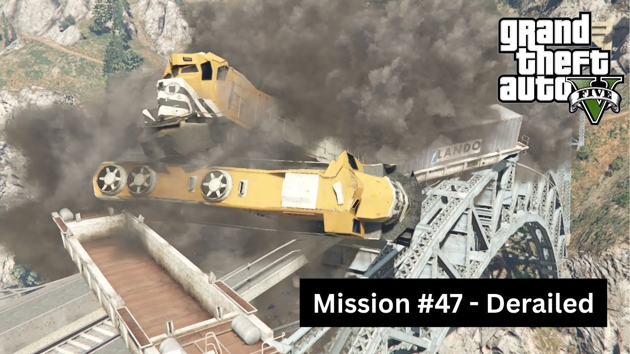🚆 DERAILED — Trevor & Michael Stop a Moving Train | GTA 5 Story Mode | RP Arcade 💥