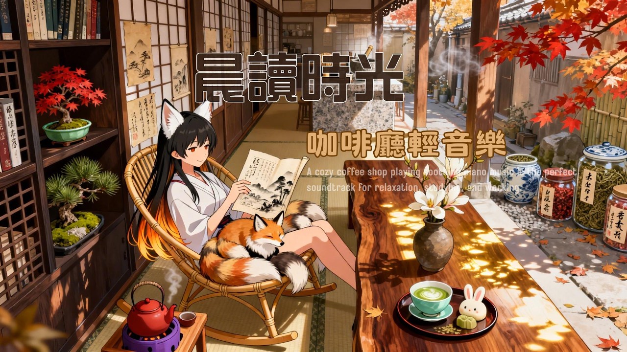 晨讀時光｜山中精靈 咖啡廳輕音樂 Cozy Coffee Shop ☕ 水晶鋼琴與森林樹梢鳥語｜Study & Work BGM☕23 min