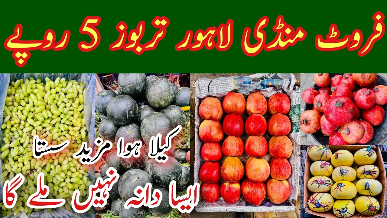 Badami Bagh Fruit Mandi Lahore Latest Video, Lahore Fruit Mandi Rates Today, Tarbooz Rate, Mr Phirtu