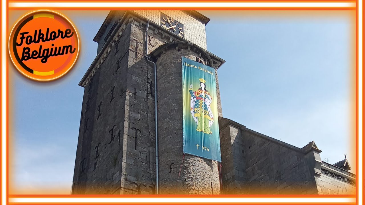 🥁1250&egrave;me anniversaire de la mort de sainte Rolende Gerpinnes 2024 🥁&eacute;ps.3 Oriflamme🥁folklore belgium🥁