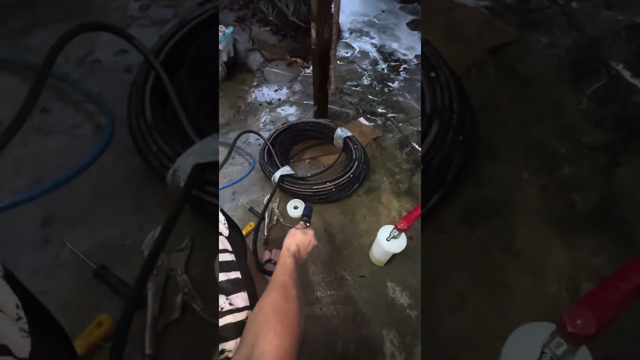Mangueira de 1/4 com engate rápido na snow foan - chiaperimi 14l