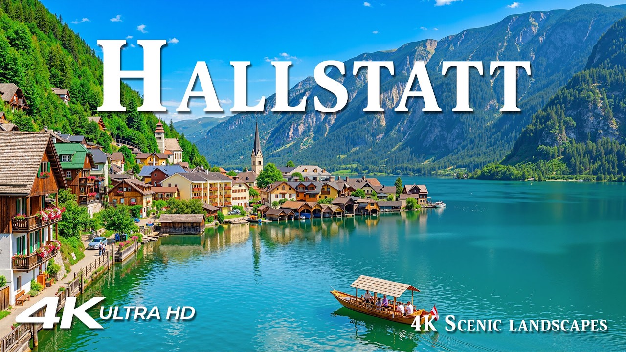 Hallstatt 4K | Eventyrlig alpin ro – Spegelsjøer, stille gater og mykt lys