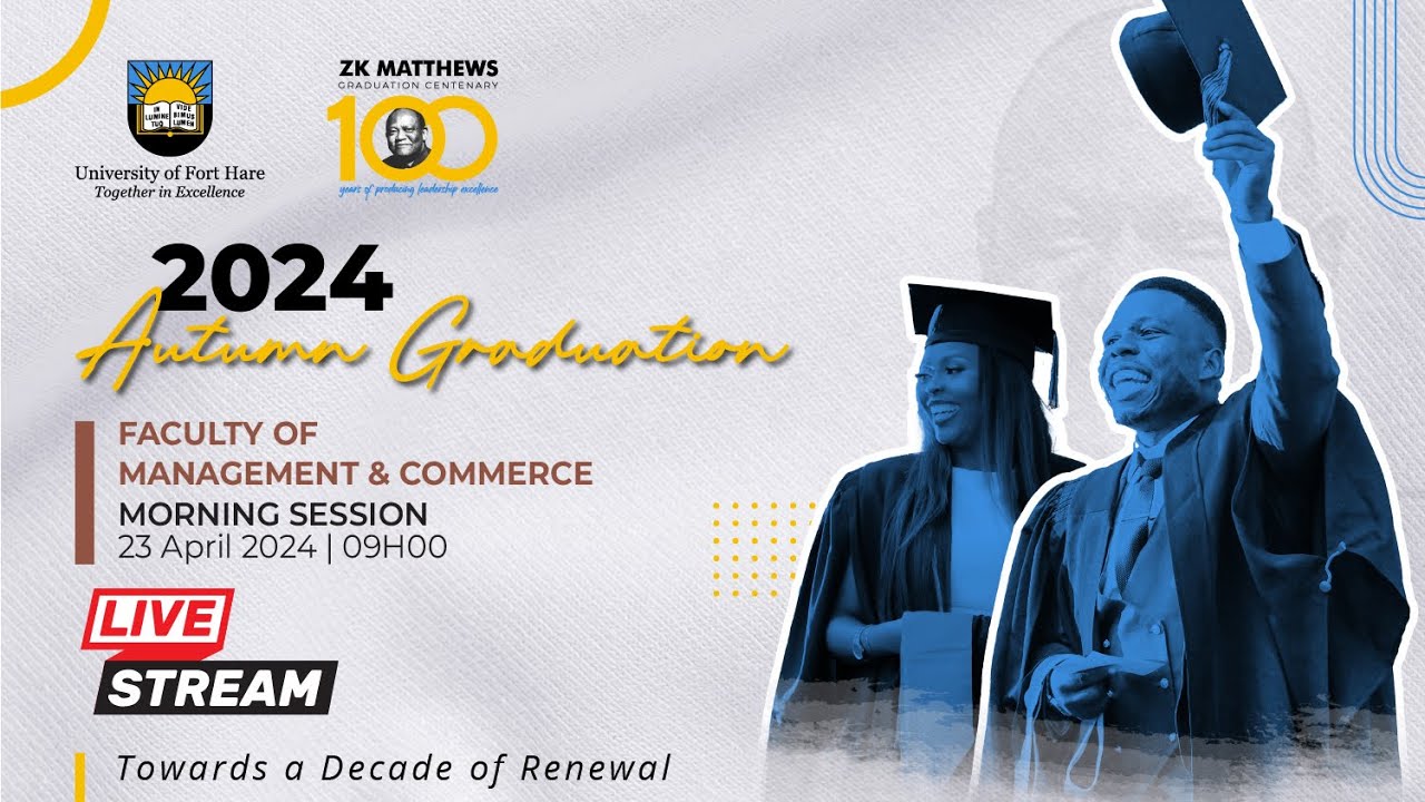 2024 - AUTUMN  GRADUATION  -  FACULTY OF MANAGEMENT & COMMERCE - MORNING SESSION
