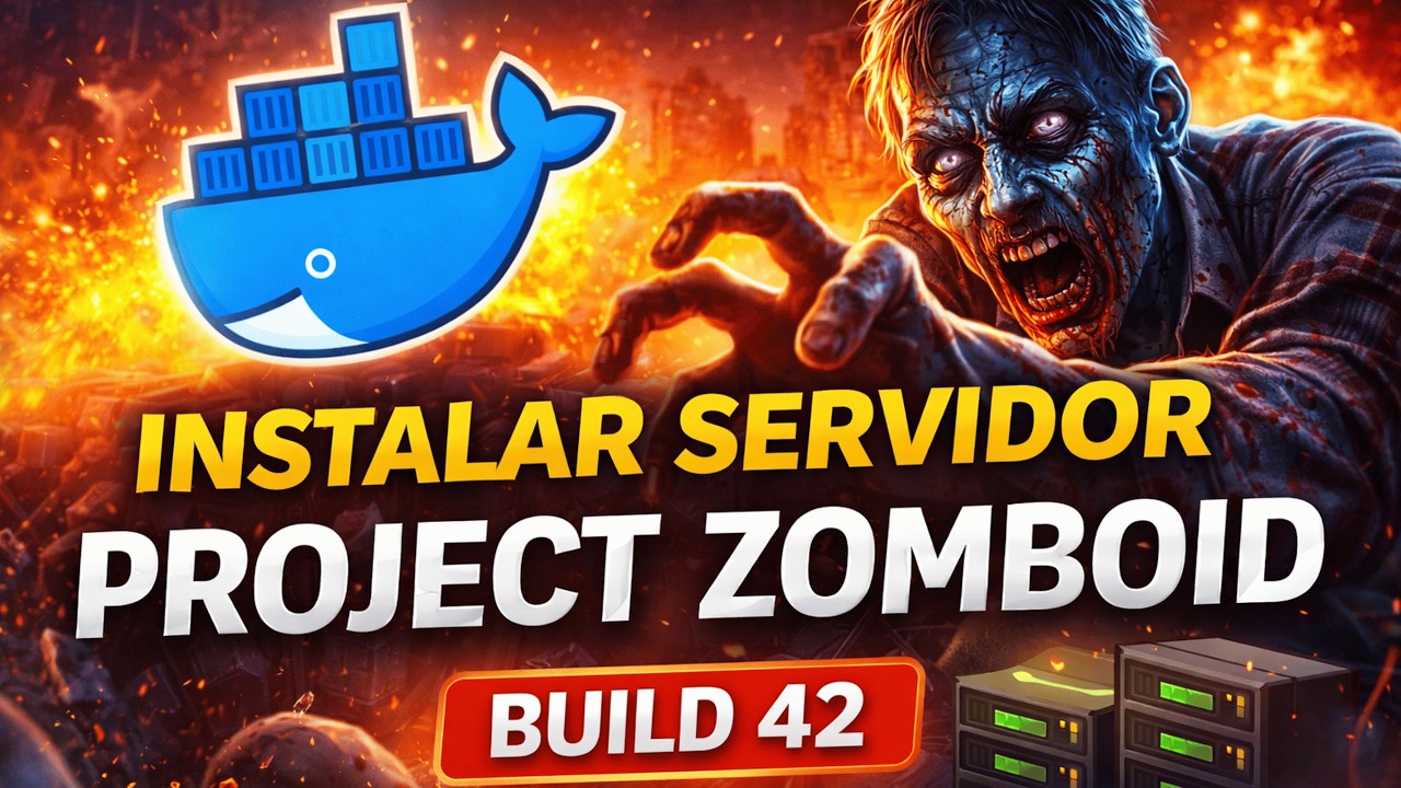 Crear servidor dedicado de Project Zomboid Build 42.13 multijugador en Windows con Docker (GRATIS)