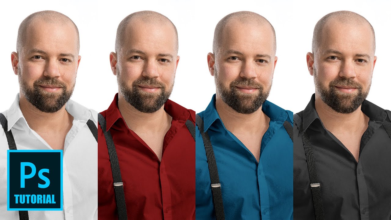 Photoshop Tutorial - Weisse Farbe in schwarz oder bunt umfärben