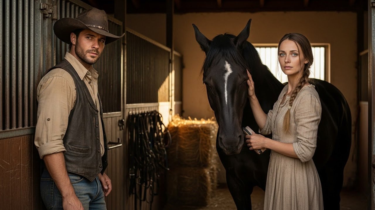 He Found Her Brushing His Horse That Trusted No One, The Cowboy Knew Right Then She Was Different