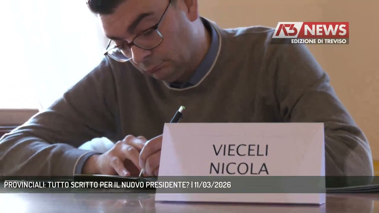 PROVINCIALI: TUTTO SCRITTO PER IL NUOVO PRESIDENTE? | 11/03/2026