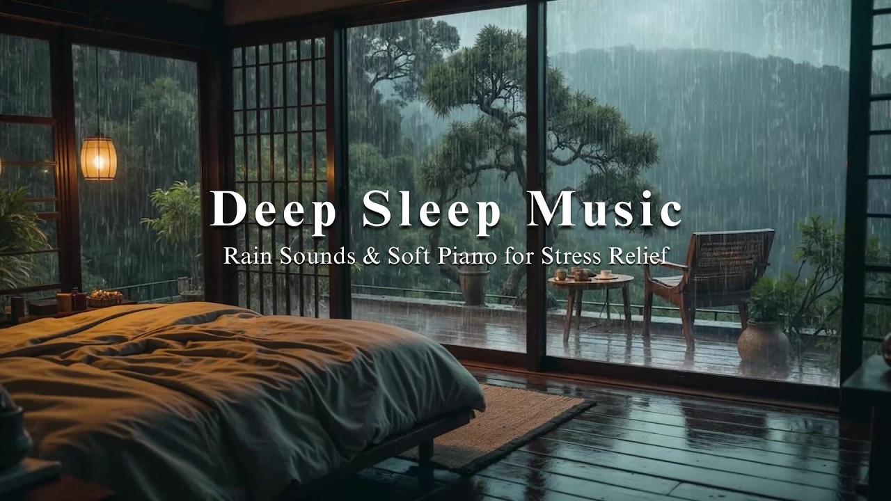 Deep Sleep in 10 Minutes – Relaxing Piano Music and Rain Sounds to Calm Your Mind at Night