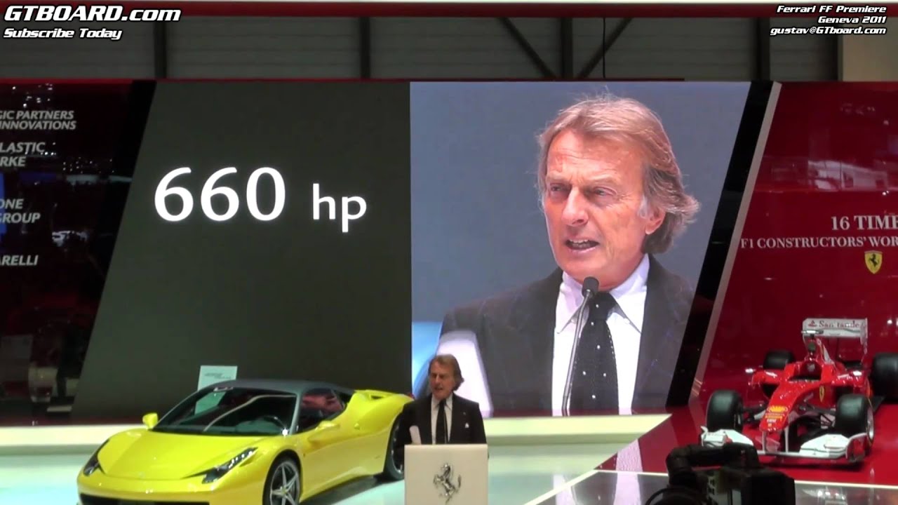 Ferrari FF Presentation with  Luca Cordero di Montezemolo, Ferrari CEO