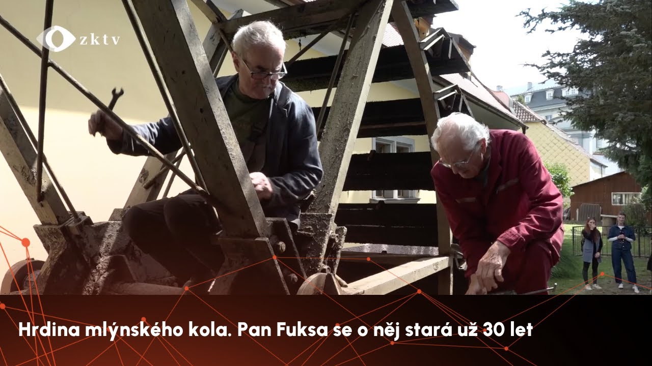 Hrdina mlýnského kola. Pan Fuksa se o něj stará už 30 let