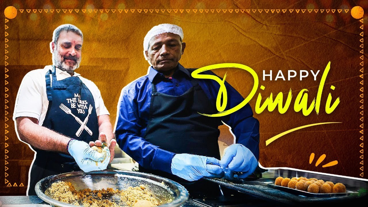 Happy Diwali - घंटेवाला में बेसन के लड्डू और इमरती की मिठास | Rahul Gandhi