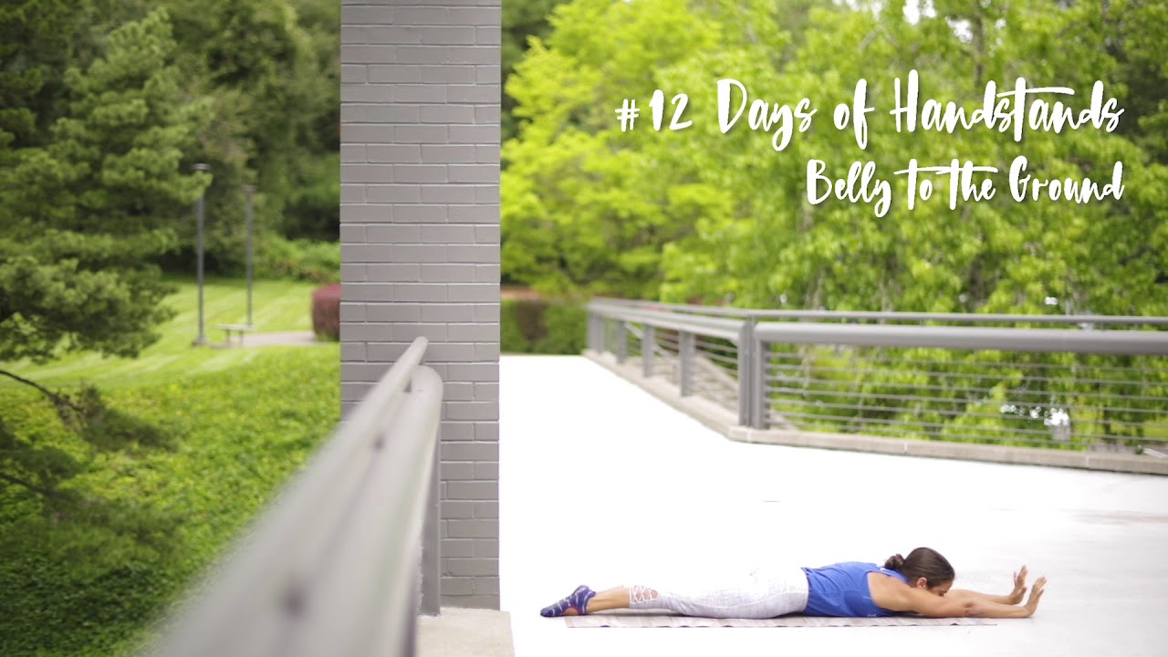 Belly to the Ground Drill | YogaSlackers 12 Days of Handstands