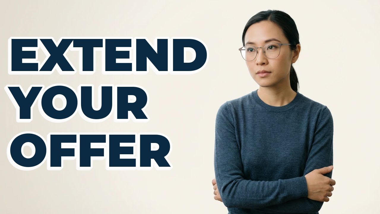 How to professionally request an offer deadline extension?