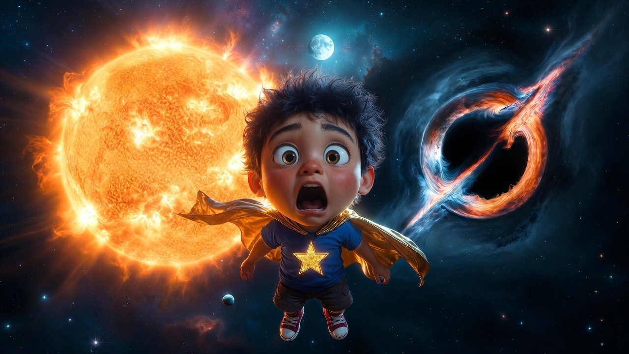 Even LIGHT Can't Escape a Black Hole?! 🕳️😱 | 5 Space Secrets for Kids | Did You Know Ep 2