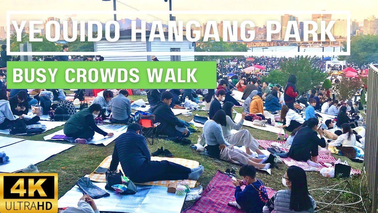[4K] Walking Around Yeouido Hangang Park before the 2022 Seoul Fireworks Festival