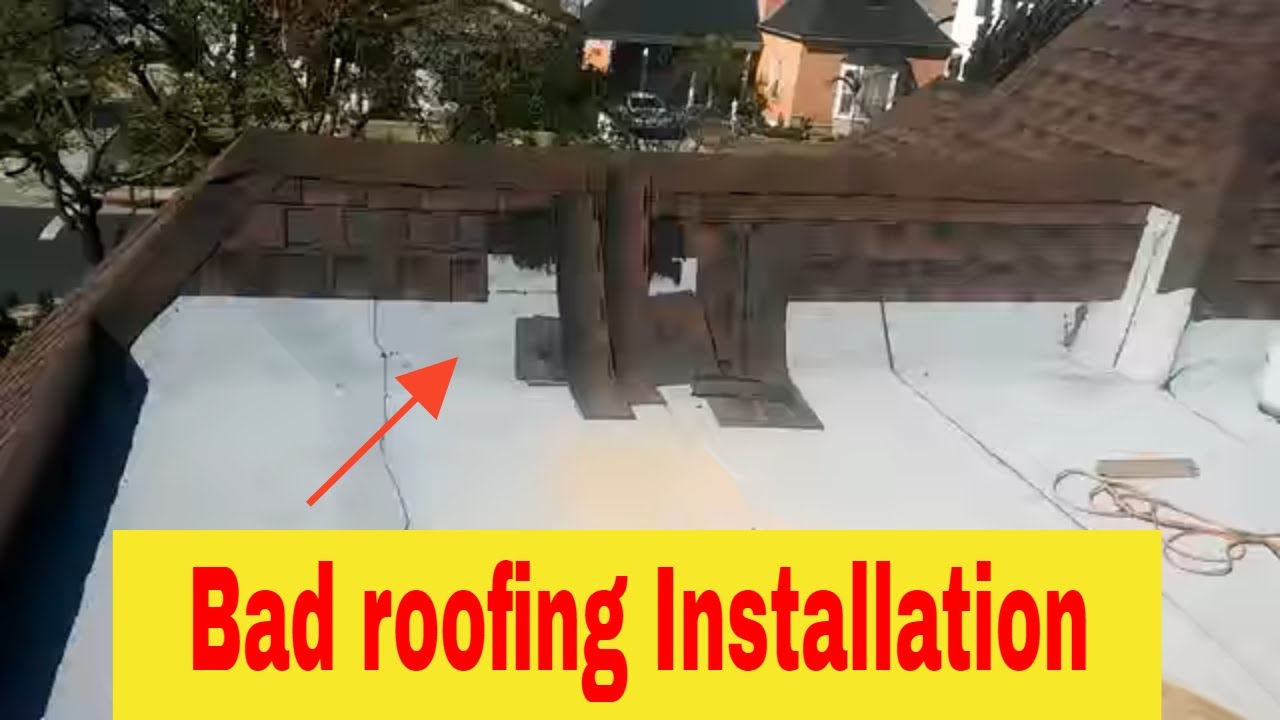 Bad roofing installation : Two  years old roof falling apart !!