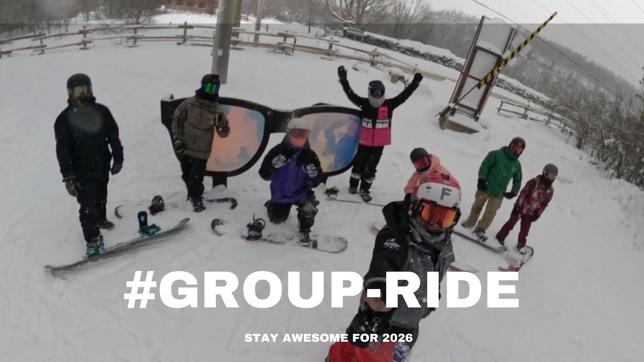 #SnowboardGrouprides - Session 1 at Blue mountain . In 4K