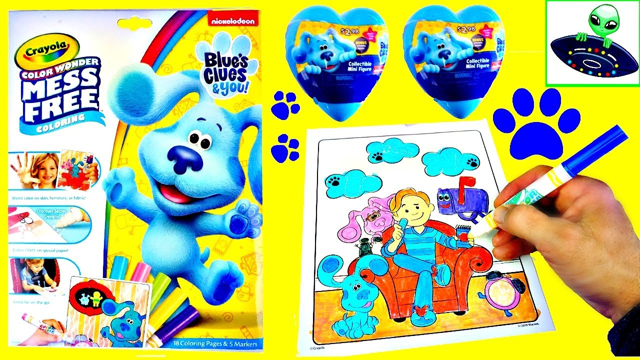 BLUE'S CLUES Crayola Color Wonder MESS FREE Coloring