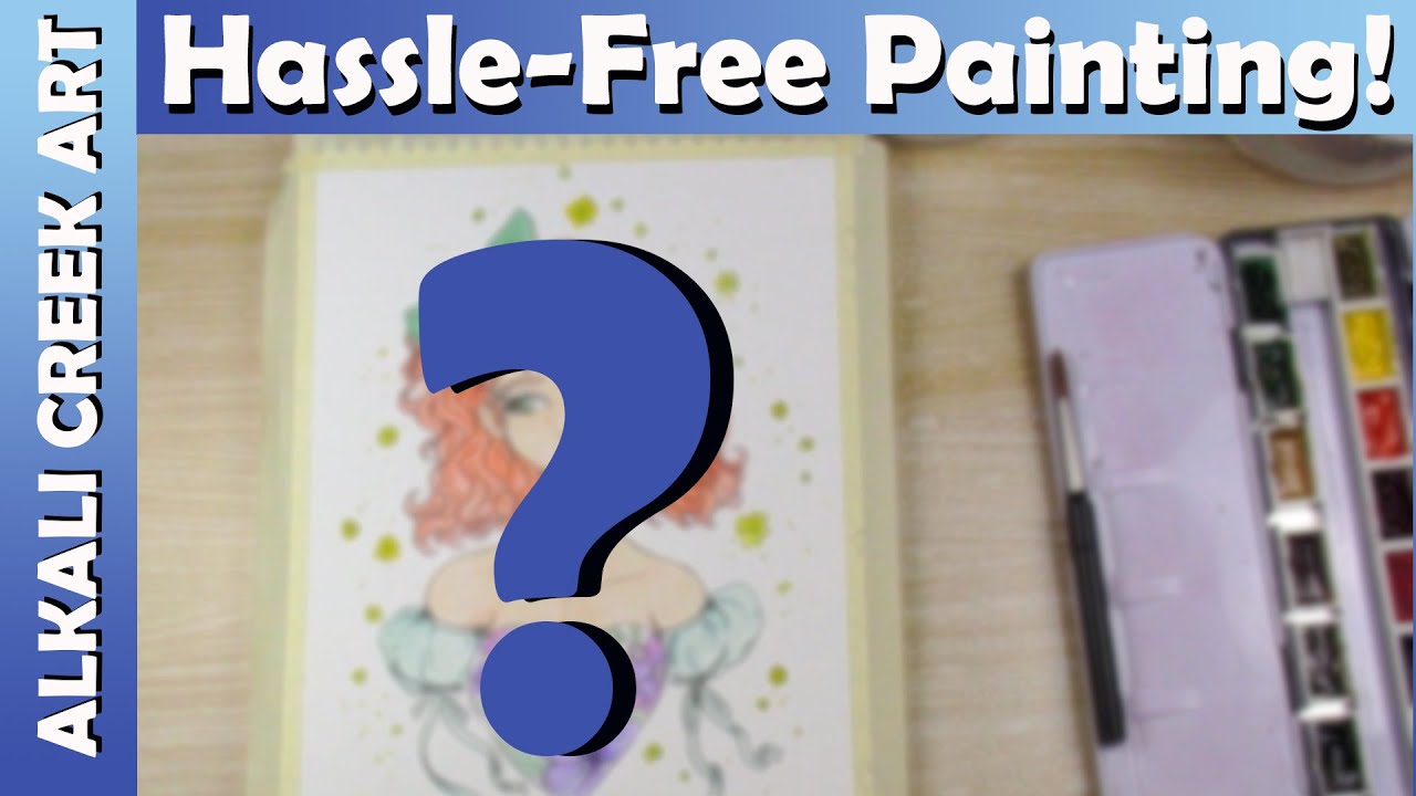 ZERO-STRESS Watercolor Painting | How to PAINT WITHOUT any WORK!
