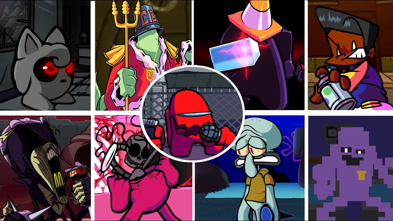 FNF - Sussus Moogus REMASTER but Different Characters Sing It 🎶(Everyone Sings Sussus Moogus)
