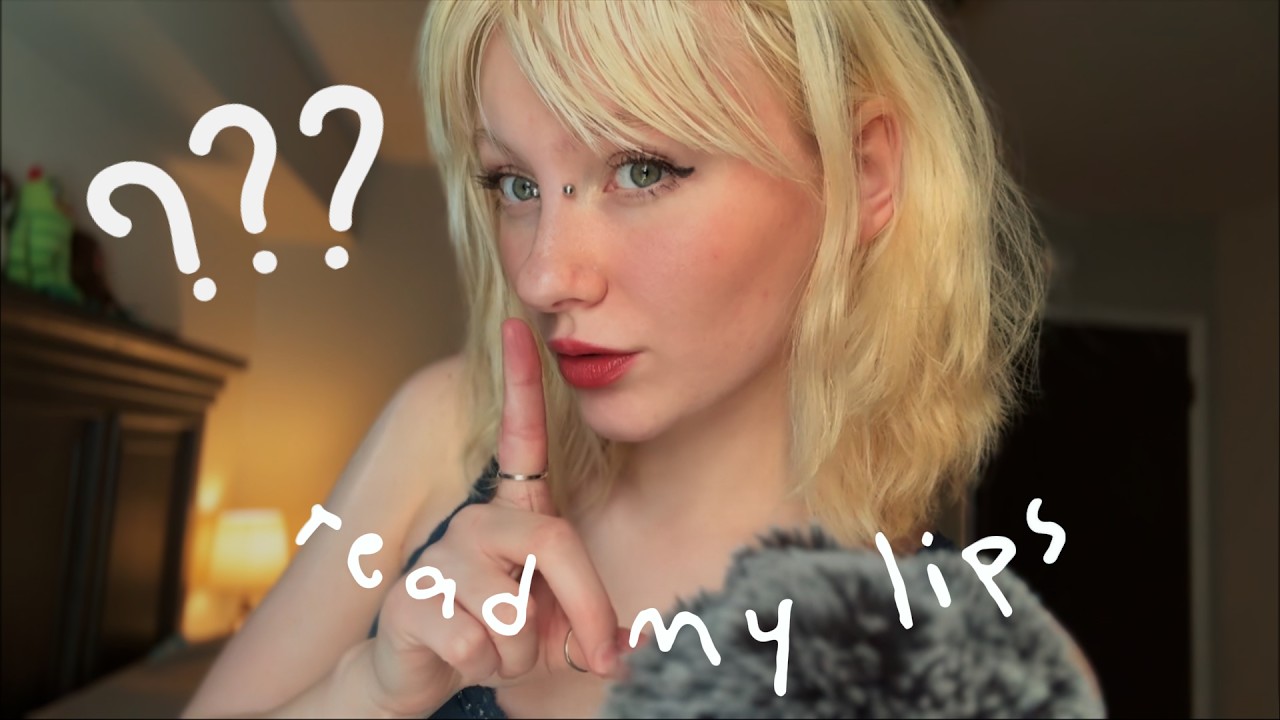 asmr guess the silent word - inaudible whispers , lipreading brain game