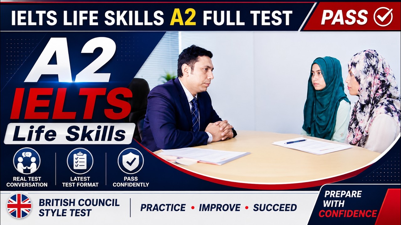 Полный тест IELTS Life Skills A2 | Полный тест A2 Speaking and Listening