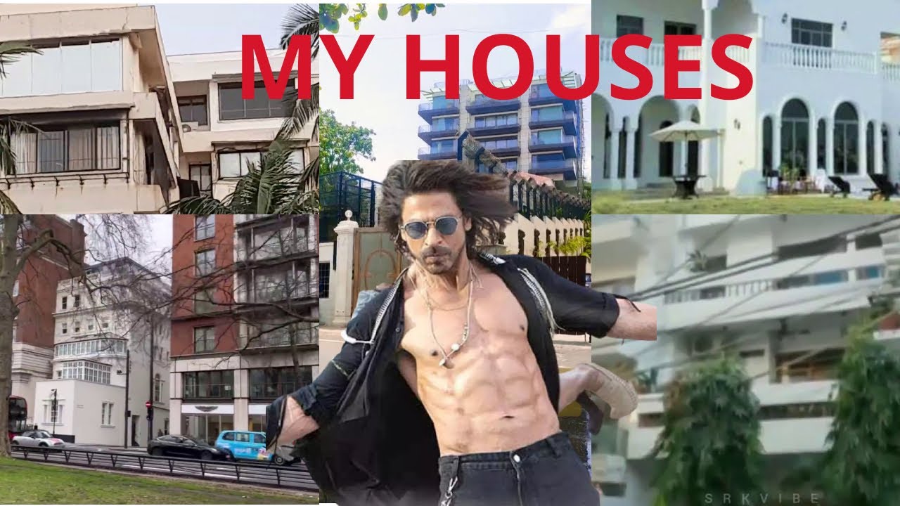 Shah Rukh Khan's house Mumbai (Mannat) , Delhi, London, Dubai , Alibag