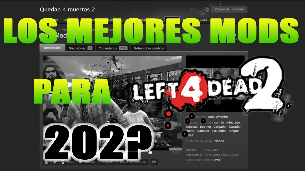 ✅ LOS MEJORES MODS PARA LEFT 4 DEAD 2 (ACTUALIZADO PARTE 1)
