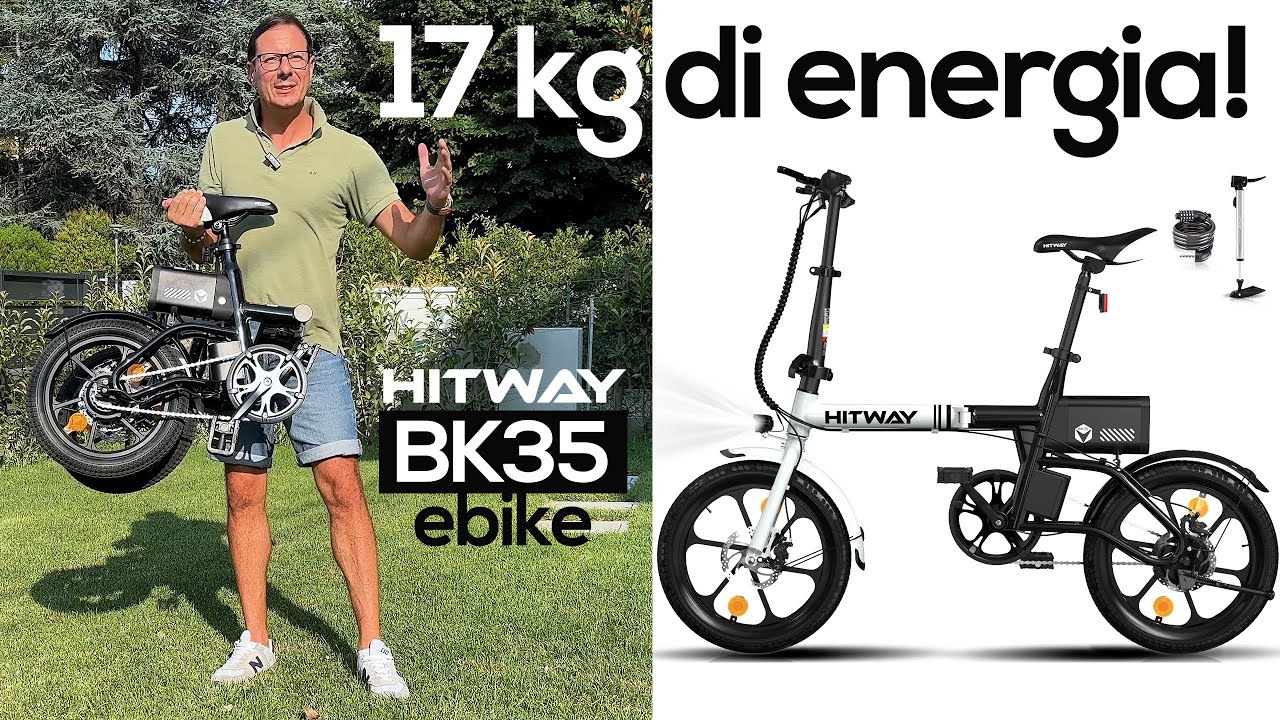 HITWAY BK35 | mini ebike pieghevole ultraleggera da 450€!🍀